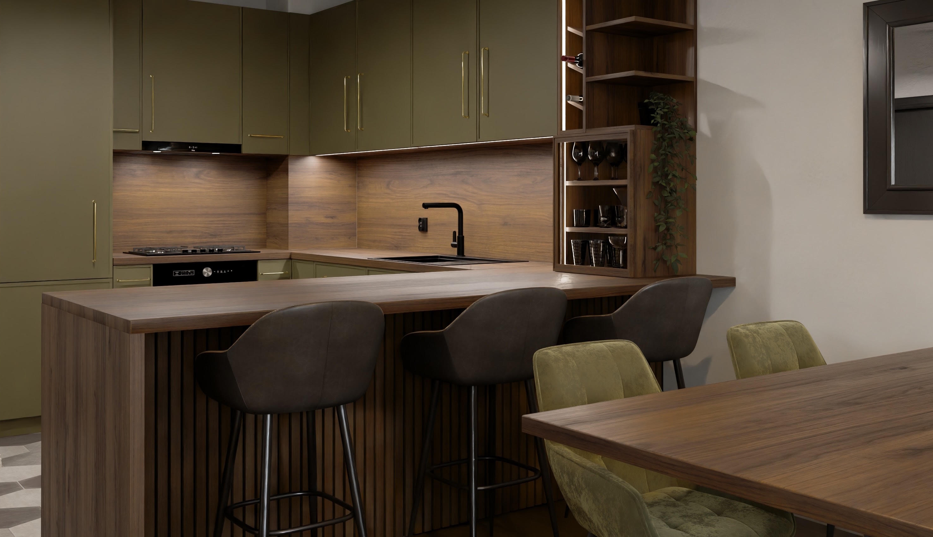 Dnevni boravak – fotorealistična vizualizacija